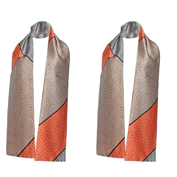 Narrow Silky Scarf Streamer Hair Ornament Tied Small Scarf - Picture 3 of 7